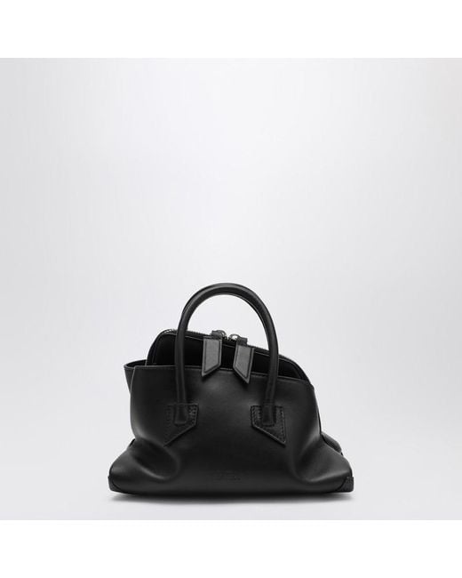 Sac La Passeggiata Mini En Cuir The Attico en coloris Black