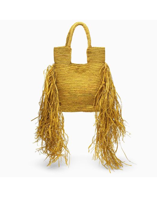 MADE FOR A WOMAN Yellow Kifafa Frange Bag