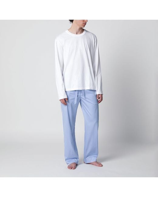 Tekla White Long-Sleeve T-Shirt for men
