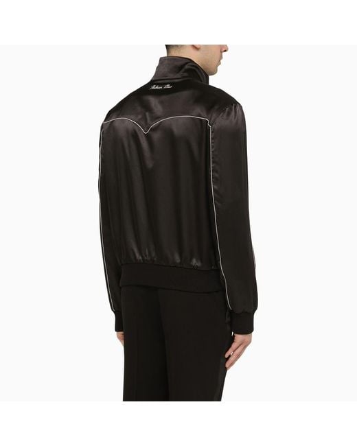 Balmain Schwarze Beidseitig Tragbare Bomberjacke Mit Sternen in Black für Herren