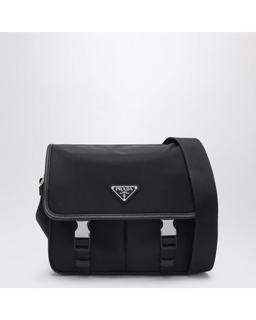 Borsa A Spalla Nera di Prada in Black da Uomo