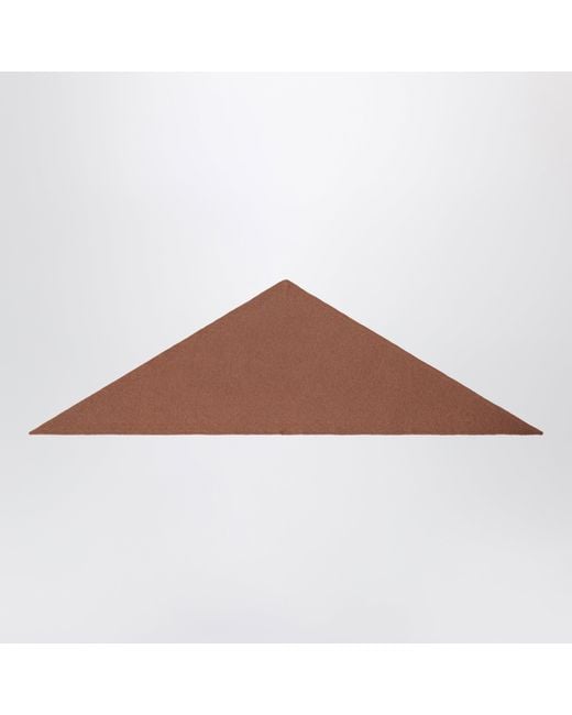 Sciarpa Triangolare Iconic Cammello di Chloé in Brown