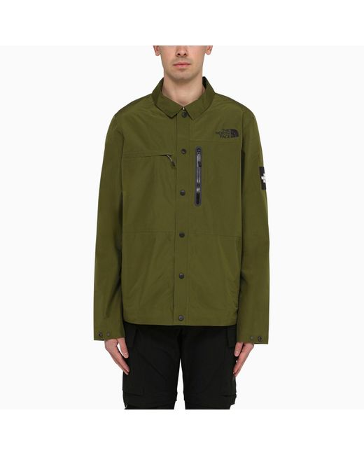 The North Face Green Amos Tech Forest Olive Shirt Jacket for men