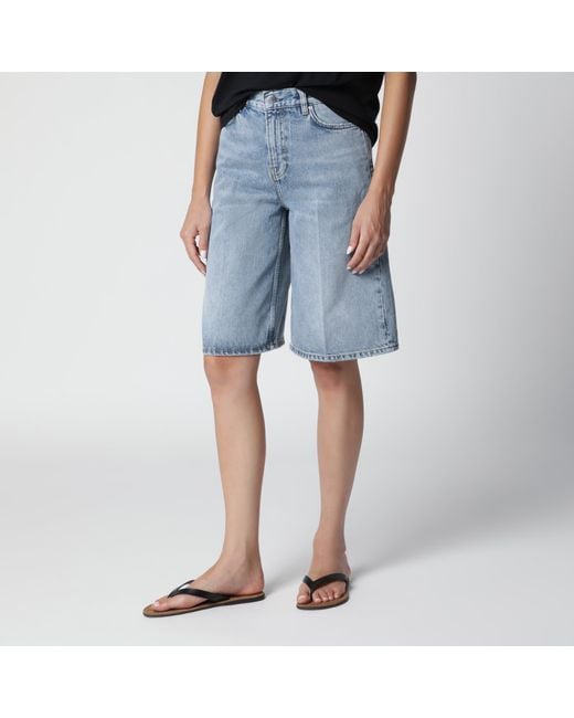 Totême Blue True Vintage Denim Bermuda Shorts