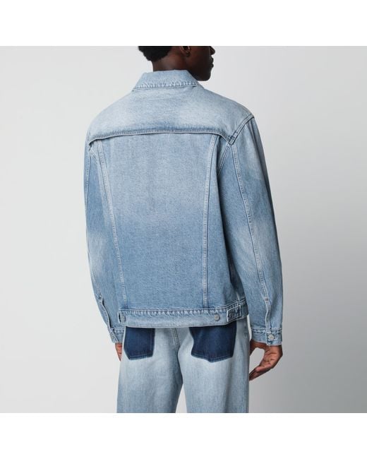 MM6 by Maison Margiela Blue Light Denim Jacket for men