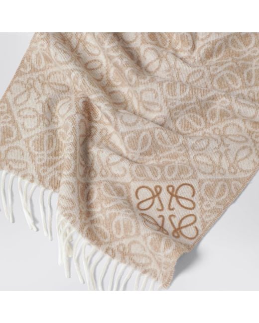 Sciarpa Anagram di Loewe in Natural