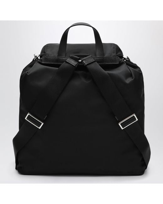 Prada Black Large Re-Nylon Backpack for men