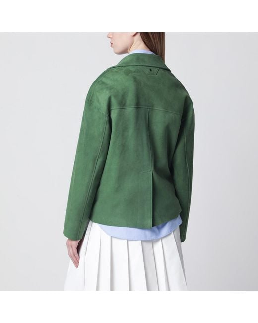 Salvatore Santoro Green Suede Jacket