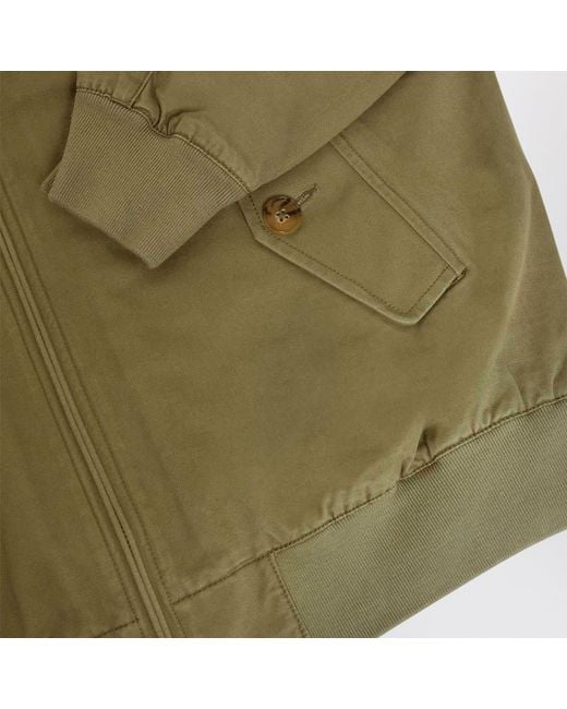 Baracuta Green G9 Twill Jacket Lichen for men
