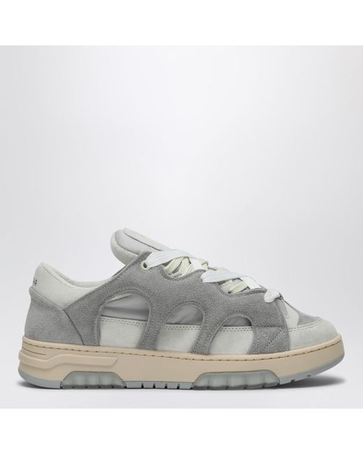 Santha Gray Model 1 /white Mesh And Suede Sneaker for men