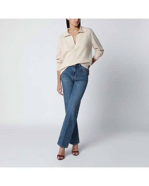 Victoria Beckham Natural Genevieve Sweater