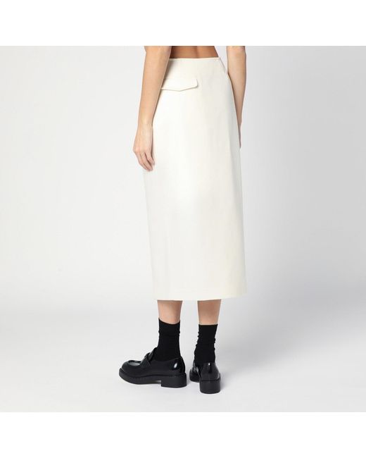 Margaux Lonnberg White Jagger Midi Skirt