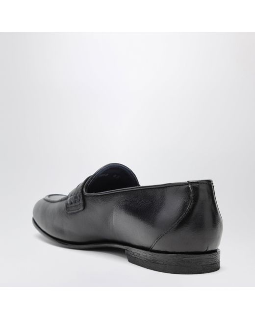 Sturlini Black Savio Leather Loafers for men