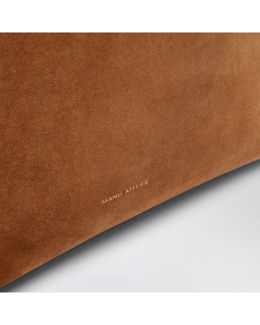 Sac Fourre-Tout En Daim Camel Tote Du Jour MANU Atelier en coloris Brown