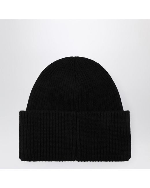 Destin Black Wool And Cashmere Beanie
