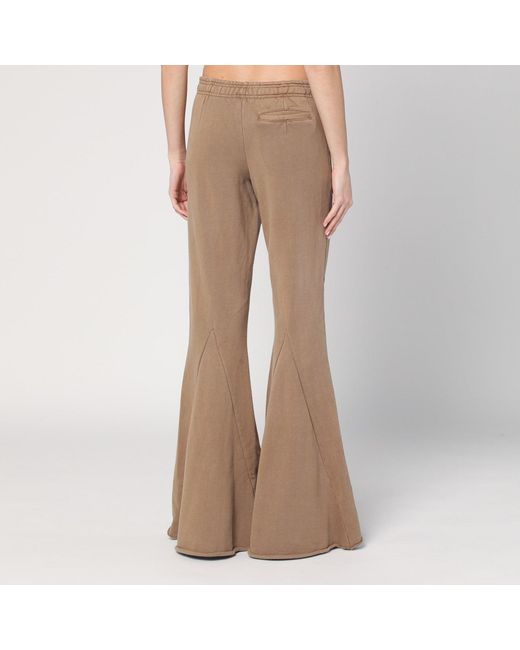 Entire studios Brown Cotton Flared Trousers
