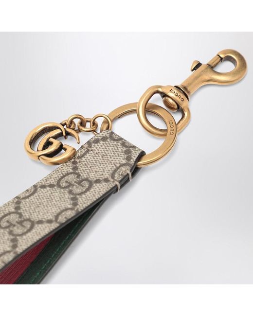 Porte-Clés Ophidia En Tissu Gg Supreme Gucci pour homme en coloris Metallic