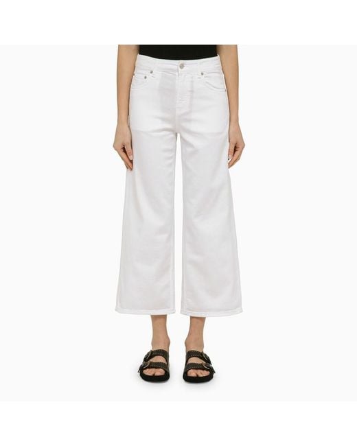 Pantalone ampio in denim di Department 5 in White