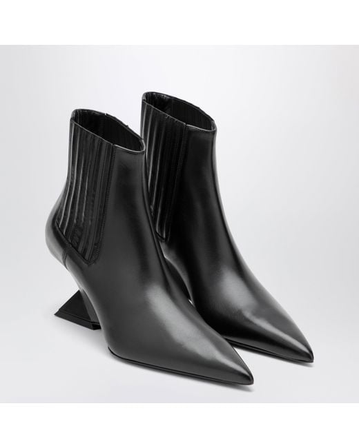 The Attico Black Ankle Boots With Heel