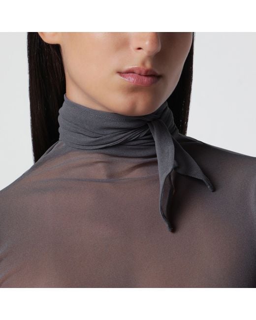 Lemaire Black Ballerina Top With Scarf