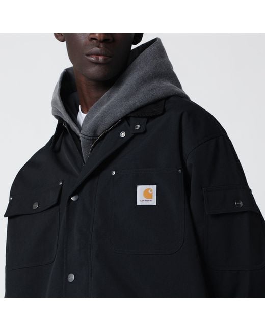 Carhartt Black Clapton Shirt Jacket for men