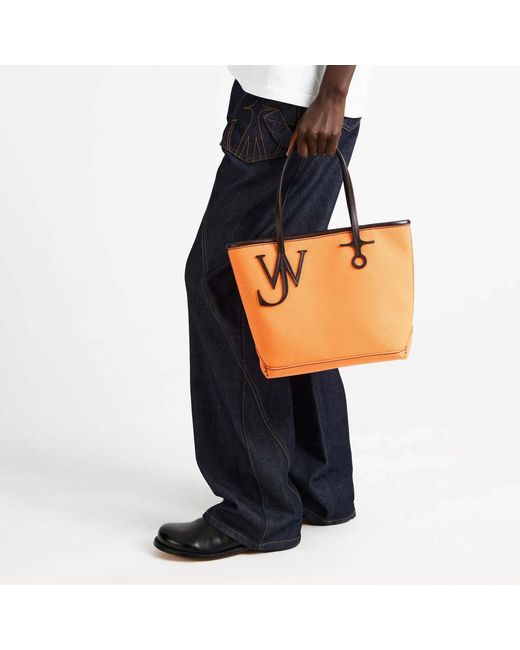 J.W. Anderson Orange Small Anchor Tote Bag