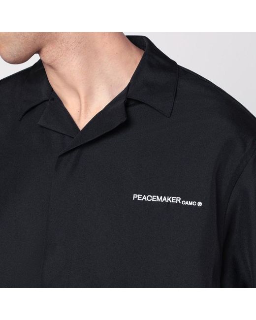 OAMC Black Peacemaker Overshirt Jacket for men