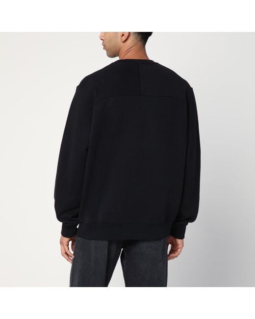 Givenchy Black Crew Neck Cotton Sweatshirt for men