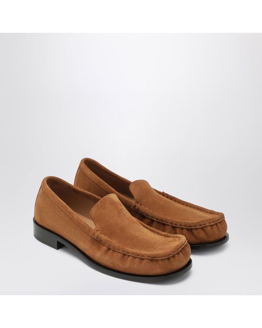 Dries Van Noten Brown Suede Loafers for men