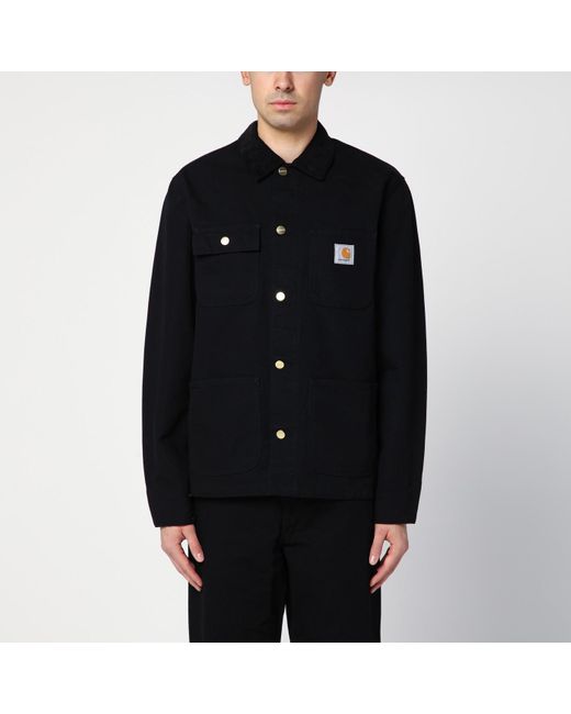 Carhartt Black Michigan Coat / Rinsed for men