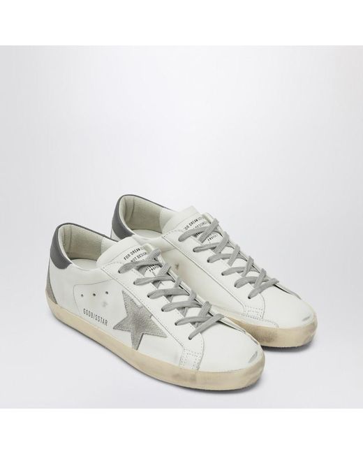 Basket Super-Star/Gris Golden Goose Deluxe Brand en coloris White