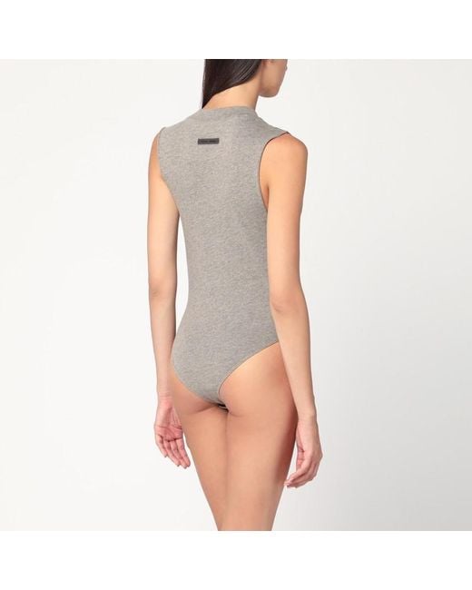 Body Sans Manches En Mélange De Coton Fear Of God en coloris Gray
