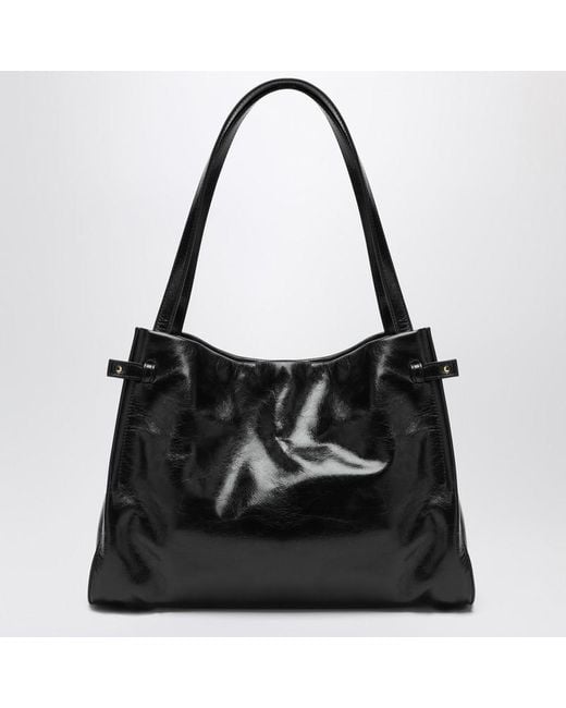 Borsa a spalla charms nera in pelle di Chloé in Black