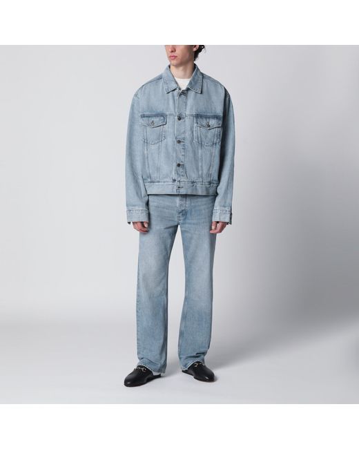 Fear Of God Blue Light Vintage-Effect Denim Jacket for men