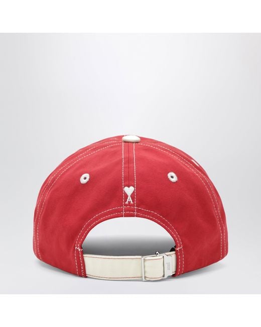 AMI Red Signature Cap for men