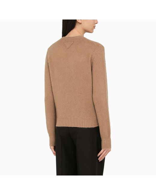 Prada Natural Camel-coloured Cashmere Sweater