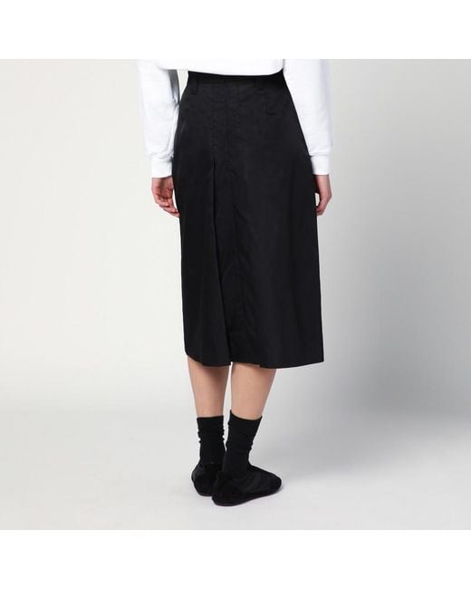 Prada Black Flared Re-Nylon Skirt
