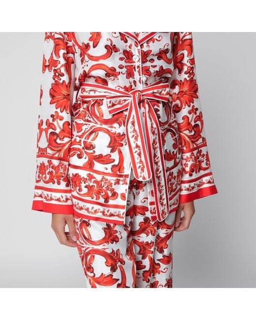 Dolce & Gabbana Red Vanity Shirt