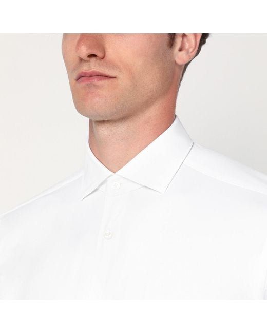 Xacus White Active Twill Shirt for men