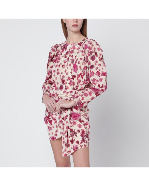 Isabel Marant Pink Top With Multicolour Print