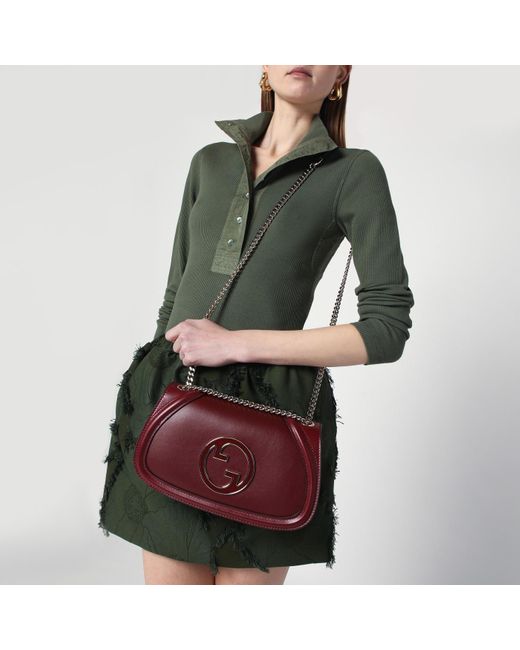 Gucci Red Small Blondie Rosso Ancora Shoulder Bag