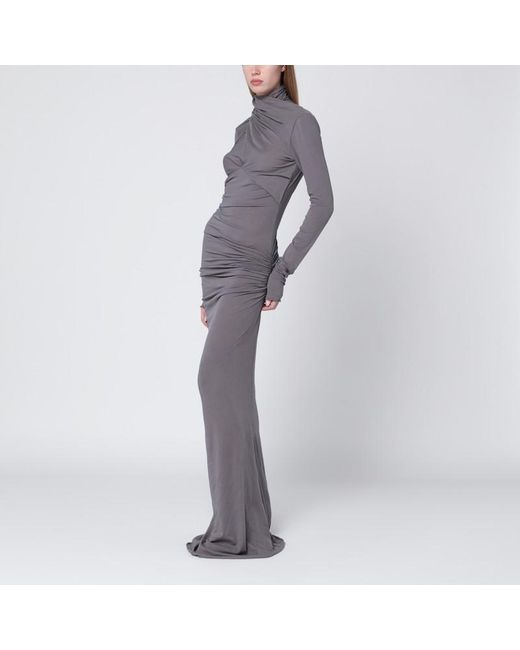 Entire studios Gray Long Draped Dress