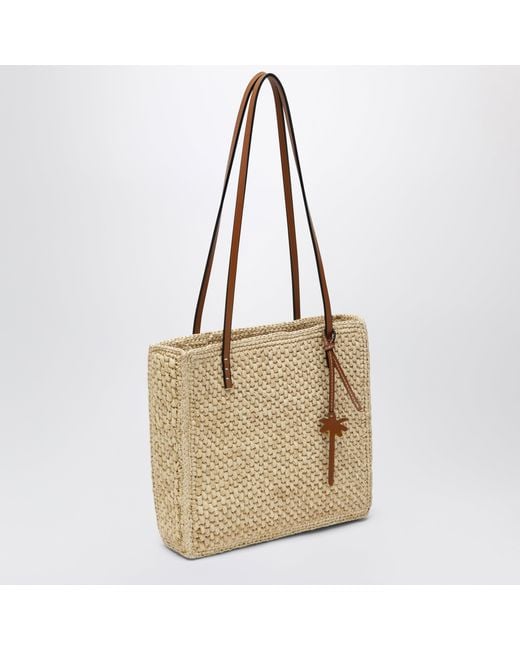 Manebí Metallic Raffia Tote Bag