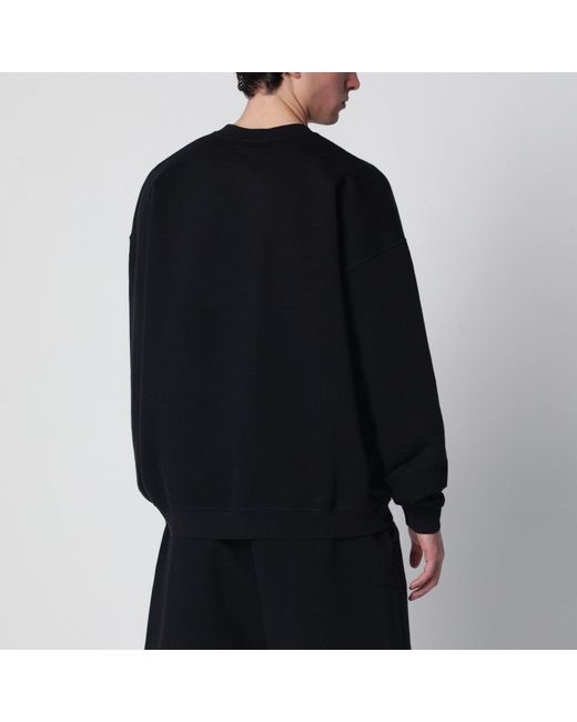 DSquared² Black Relaxedfit Sweatshirt With Logo for men
