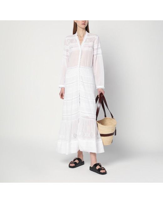 Abito daniva in cotone di Isabel Marant in White