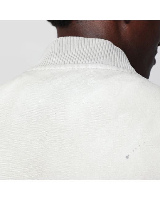 Maison Margiela White Vintage Pearl Vest With Paint-Effect Details for men