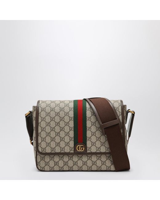 Gucci Brown Medium Ophidia Crossbody Bag for men
