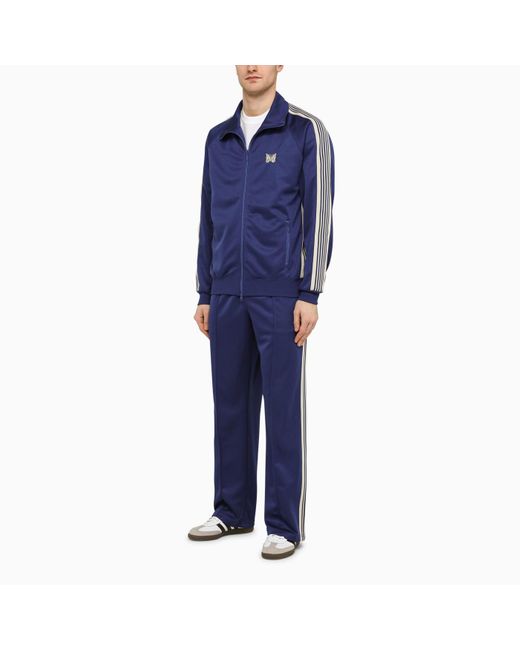 Needles Blue Royal Track Jogging Trousers for men