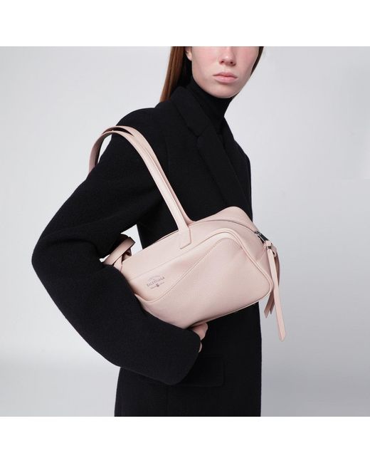Balenciaga Pink Bowling Bag Carrie Small