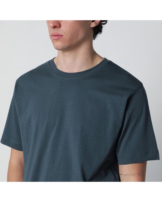 Dries Van Noten Blue Petrol Cotton Tshirt for men